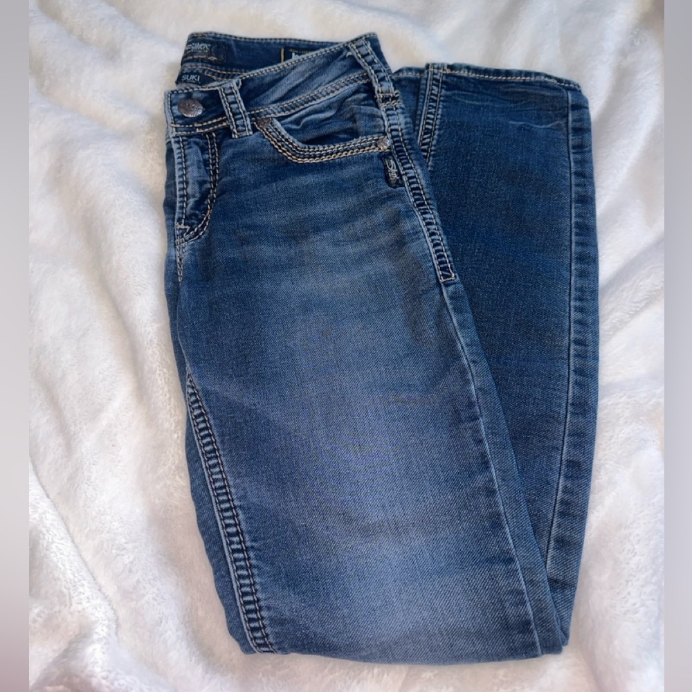 Silver Jeans Suki Mid Pencil Skinny size 28